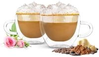 Sendez 4 Doppelwandige Cappuccino Tassen mit Henkel 290ml Kaffeegl&auml;ser...