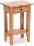 DESIGN DELIGHTS Rustikaler Vintage Telefontisch PLANTA | 52x34cm (HxB), Mahagoni