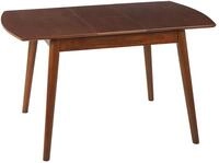 Beliani Ausziehbarer Esstisch 100/130 x 80 cm Rubberwood Dunkelbraun Toms