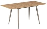 Vicco Esstisch Beaver, Goldkraft Eiche/Greige, 120-160 x 80 cm | ausziehbar,...