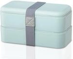 Xavax Lunchbox 2er Set, (Brotdose stapelbar, Lunchbox auslaufsicher,...