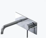 Mai & Mai Wasserhahn Bad Wandarmatur Unterputz in Silber aus Messing | Armatur