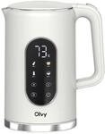 Olvy Wasserkocher Edelstahl Mit Temperatureinstellung F&uuml;r Tee & Kaffee | 1 Set 