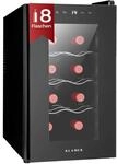 KLAMER Weink&uuml;hlschrank 8 Flaschen, 21 L, 5-18 &deg;C, vibrationsarm, 35 dB |...