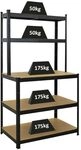 PROREGAL Packtisch Giant Beast HxBxT 180x100x60cm Fachlast 175kg Schwarz...