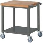 STIER Fahrbare Werkbank Premium mit Ablageboden BxTxH 750x700x880 mm