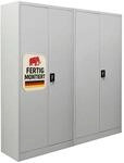 PROREGAL Mega Deal 2X Fl&uuml;gelt&uuml;renschrank Elephant Metall Aktenschrank komplett