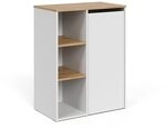 Vicco Badschrank Viktor, Wei&szlig;/Artisan, 68 x 88.2 cm | mit offenen Regalen und
