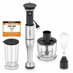 FRESKO P&uuml;rierstab 1000W, Stabmixer set, Stufenlose Geschwindigkeitsregelung 