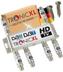 TronicXL 6-fach Sat Splitter 120dB Verst&auml;rker I Antennenverteiler Weiche DVB-S2