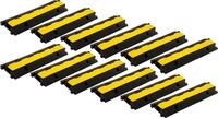 12x Pronomic Protector 1-100L Kabelbr&uuml;cke 1-Kanal mit Steckverbindung 100 x 26...