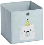 Zeller 14424 Aufbewahrungsbox "Icebear", Vlies, mint, ca. 28 x 28 x 28 cm