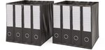 Vicco Faltbox 30x30, Schwarz, 30 x 30 cm | 2er Set, geeignet f&uuml;r Regalsysteme...