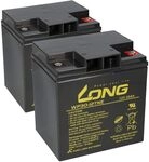 AGM Batterie 2X 12V 30Ah Kompatibel Zu Jungheinrich 51430288 - Langlebig -