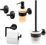 bremermann Bad-Serie Piazza Black - Badezimmer Zubeh&ouml;r-Set 4tlg. bestehend aus...