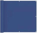 vidaXL Balkonsichtschutz 100 x 400 cm Oxford-Stoff Rechteckig Blau