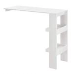 [en.casa] Bartisch Brom&ouml;lla 120 x 45 x 106 Stehtisch f&uuml;r Wandmontage mit...