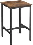 VASAGLE Bartisch, Stehtisch, hoch, mit Stahlgestell, 60 x 60 x 92 cm | K&uuml;chentisch,