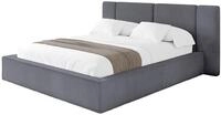 ALTDECOR Polsterbett ohne Matratze RIVO 120x200 - Dunkelgrau | Polsterbett mit