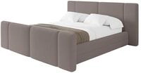 ALTDECOR Polsterbett ohne Matratze TEVO-Z 140x200 - Braun | Polsterbett mit