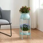 [en.casa] Blumenst&auml;nder Altena Pflanzenst&auml;nder mit Blumentopf und Ablage...