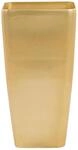 Blumentopf gl&auml;nzend Gold 40x40x76 cm rechteckig moderner Look Modi