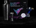 Lurch 240798 Cocktail-Set: 3tlg Cocktailshaker, Jigger/Barma&szlig; und Cocktailbuch,