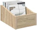 vidaXL LP Plattenbox 2 STK. Sonoma-Eiche 23 x 33 x 16 cm Holzwerkstoff 