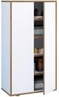 VCM Schuhschrank Wei&szlig; 60x33x110 cm 2 T&uuml;ren 5 F&auml;cher Holzwerkstoff Flurm&ouml;bel 