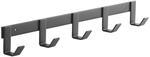 SOTECH Blackline ALBA (klein) Hakenleiste 450 mm mit 5 Haken | schwarz