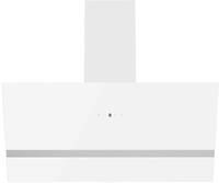 Respekta Schr&auml;ghaube 80 cm Wei&szlig; Hera | Dunstabzugshaube mit Glasfront 