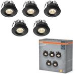 Osram Mini Spot LED Einbaustrahler Set 6W Schwarz IP44 | LED Mini Spot Set, Spot
