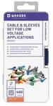 Whadda WCS203 Kabel und Schleeves-Set f&uuml;r niedrige Spannung, mehrfarbig