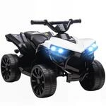 AIYAPLAY Kinder Quad Elektro 6V Elektrischer Kinderquad 37-72 M. Wei&szlig; | Musik,
