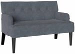 vidaXL Chesterfield Bank Dunkelgrau 112 x 65,5 x 75 cm Samt