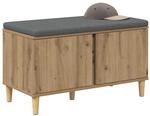 vidaXL Flurbank Artisan-Eiche 80 x 38 x 46 cm