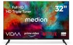 MEDION 80 cm (32 Zoll) Full HD Fernseher (Smart-TV, VIDAA Store, HBO Max,...