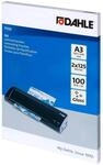 Dahle Laminierfolien A3, 250 Mikron (2x125), 100 St&uuml;ck, Gl&auml;nzend | Schutz f&uuml;r