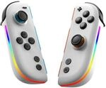 Wigento Joypads f&uuml;r Nintendo Switch, Hall Effekt Joysticks, RGB Beleuchtung, 6