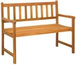 vidaXL Gartenbank 2-Sitzanzahl 110 x 55 x 90 cm Massivholz Akazie