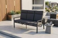 Gardissimo Gartenbank Turin, 3-Sitzer, Aluminium | R&uuml;ckenlehnen separat...