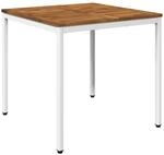 vidaXL Gartentisch Nat&uuml;rlich und Wei&szlig; 80 x 80,5 x 75 cm | Langlebig und sieht...