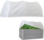 TRUTZHOLM Hochbeetabdeckung 120 x 80 cm Bogenabdeckung mit Vlies...