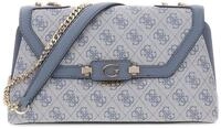 GUESS Umh&auml;ngetasche Schultertasche Lindsey Convertible Xbody Flap Slate Logo