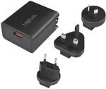 Logilink PA0188 - USB Steckdosenreiseadapter (3A - Quick Charge 3.0, 18W) mit 3