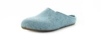 HAFLINGER Everest Fundus Damen-Hausschuh Hellblau Filz | Klassische Clog-Form,