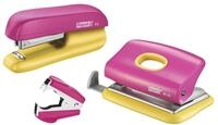 Rapid 5000371 Set heftger&auml;t (F5 und LoFC10 plus Entklammerer C2 SB) rosa/gelb