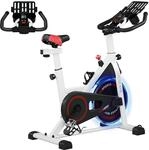 HOMCOM Heimtrainer Leiser Fahrrad mit LCD-Display Verstellbarem Sitz