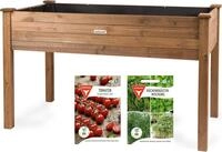 needs&wants&reg; Gro&szlig;es Hochbeet aus Holz f&uuml;r Garten Balkon Terrasse,...