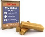 Supravit Yak Kauk&auml;se f&uuml;r Hunde XL 15 cm Lang I 3er Pack | I Hochwertiger...